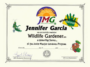 Wildlife Gardener Certification Junior Master Gardener