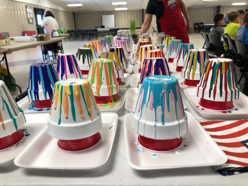 Drip Paint Flower Pots Junior Master Gardener