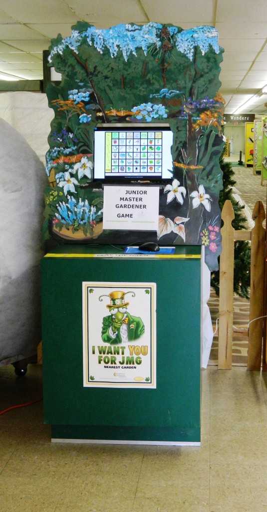 An interactive display for kids to play a JMG game. 